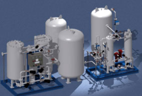 Marine nitrogen production unit